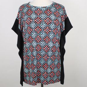 Michael Kors Womens Medium Drape Sleeve Blouse Top